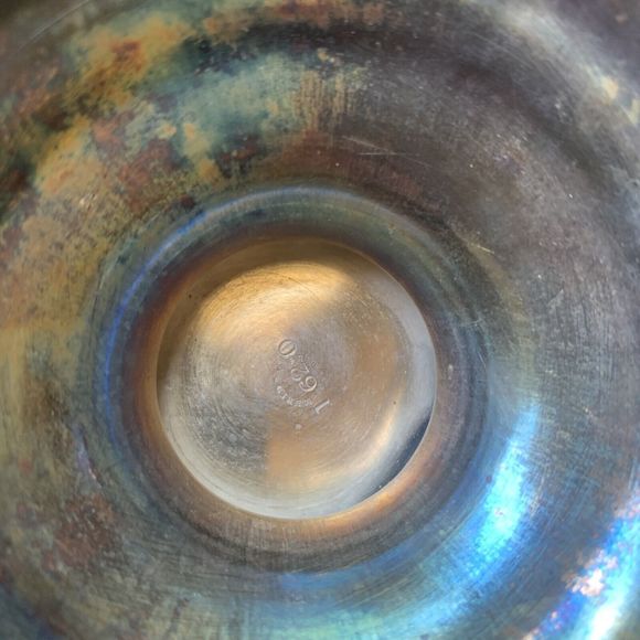 Antique Bridal Brides Basket Meriden #1620 Victorian Era, Eternal Knot Handle - Picture 7 of 8